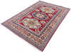 Kazak Red Hand Knotted 50 X 69  Area Rug 700-146017 Thumb 2