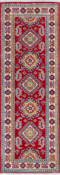Kazak Red Runner Hand Knotted 2'0" X 5'9"  Area Rug 700-146018