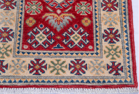 Kazak Red Runner Hand Knotted 20 X 510 Area Rug 700-146019 Image 4
