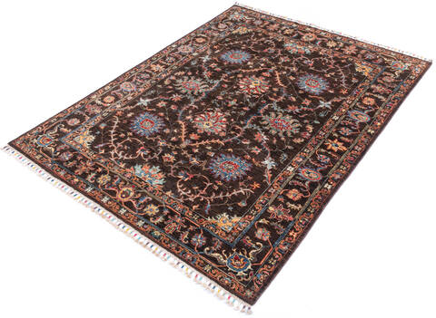 Chobi Brown Hand Knotted 510 X 76 Area Rug 700-146022 Image 2