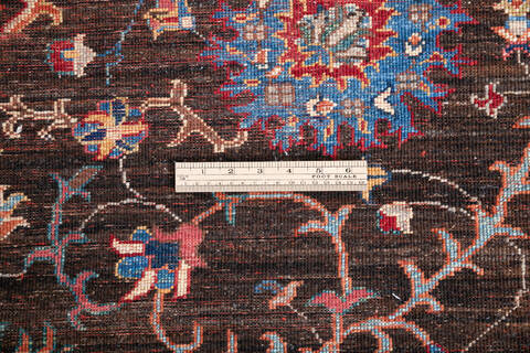 Chobi Brown Hand Knotted 510 X 76 Area Rug 700-146022 Image 6