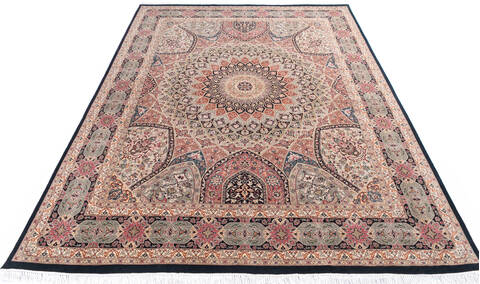 Pak-Persian Multicolor Hand Knotted 81 X 106 Area Rug 700-146023 Image 1