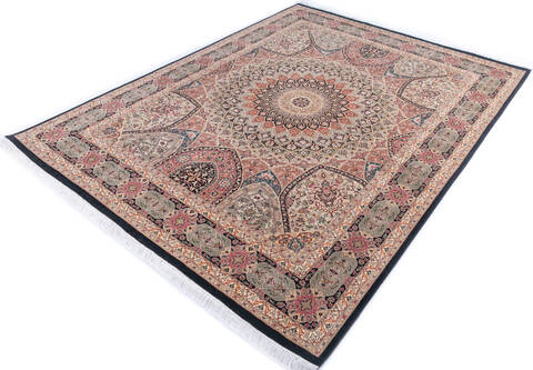 Pak-Persian Multicolor Hand Knotted 81 X 106 Area Rug 700-146023 Image 2