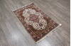 Mahi White Runner Hand Knotted 29 X 41  Area Rug 905-146025 Thumb 2