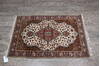 Mahi White Runner Hand Knotted 29 X 41  Area Rug 905-146025 Thumb 3