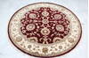 Jaipur Red Round Hand Knotted 61 X 62  Area Rug 905-146027 Thumb 1