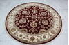 Jaipur Red Round Hand Knotted 61 X 62  Area Rug 905-146027 Thumb 2