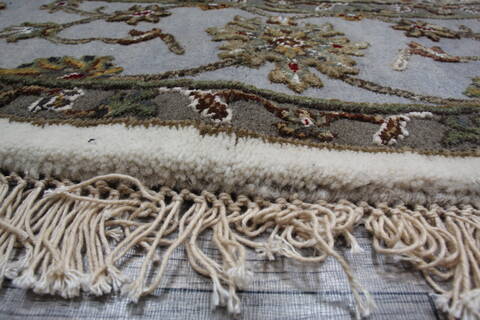 Jaipur White Round Hand Knotted 60 X 60 Area Rug 905-146028 Image 7