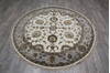 Jaipur White Round Hand Knotted 60 X 60 Area Rug 905-146028 Thumb 1