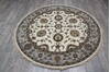 Jaipur White Round Hand Knotted 60 X 60 Area Rug 905-146028 Thumb 6