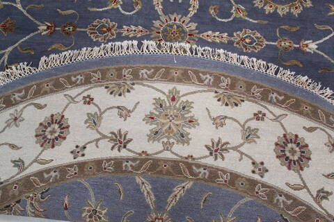 Jaipur Blue Round Hand Knotted 80 X 82 Area Rug 905-146029 Image 8