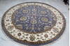 Jaipur Blue Round Hand Knotted 80 X 82  Area Rug 905-146029 Thumb 1