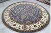 Jaipur Blue Round Hand Knotted 80 X 82  Area Rug 905-146029 Thumb 2