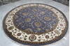 Jaipur Blue Round Hand Knotted 80 X 82  Area Rug 905-146029 Thumb 3