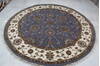 Jaipur Blue Round Hand Knotted 80 X 82  Area Rug 905-146029 Thumb 7