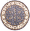 Jaipur Blue Round Hand Knotted 80 X 82  Area Rug 905-146029 Thumb 0
