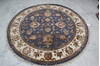 Jaipur Blue Round Hand Knotted 61 X 63  Area Rug 905-146030 Thumb 1