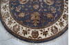 Jaipur Blue Round Hand Knotted 61 X 63  Area Rug 905-146030 Thumb 4