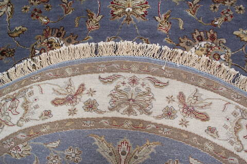 Jaipur Blue Round Hand Knotted 51 X 52 Area Rug 905-146031 Image 6