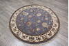 Jaipur Blue Round Hand Knotted 51 X 52  Area Rug 905-146031 Thumb 2