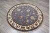Jaipur Blue Round Hand Knotted 51 X 52 Area Rug 905-146031 Thumb 2