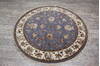 Jaipur Blue Round Hand Knotted 51 X 52 Area Rug 905-146031 Thumb 3