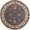 Jaipur Blue Round Hand Knotted 51 X 52 Area Rug 905-146031 Thumb 0