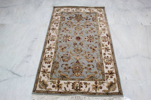 Jaipur Blue Hand Knotted 31 X 54 Area Rug 905-146032 Image 1