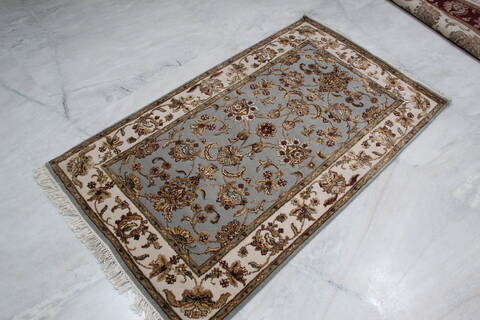 Jaipur Blue Hand Knotted 31 X 54 Area Rug 905-146032 Image 3