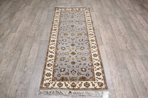 Jaipur Blue Runner Hand Knotted 26 X 64 Area Rug 905-146033 Image 1
