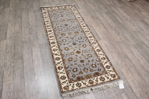 Jaipur Blue Runner Hand Knotted 26 X 64 Area Rug 905-146033 Image 2