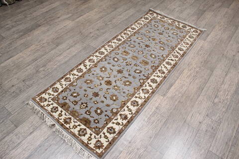 Jaipur Blue Runner Hand Knotted 26 X 64 Area Rug 905-146033 Image 3