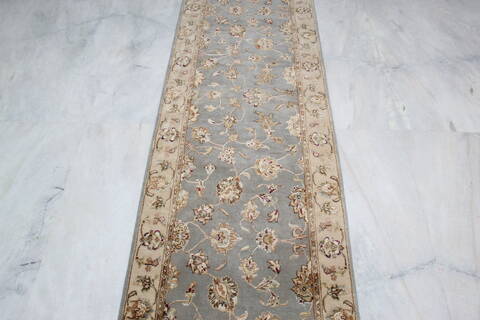 Jaipur Blue Runner Hand Knotted 26 X 144 Area Rug 905-146034 Image 3