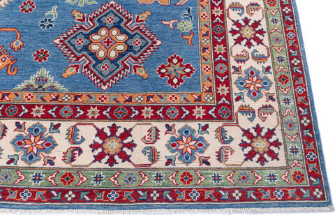 Kazak Blue Hand Knotted 90 X 120 Area Rug 700-146038 Image 4
