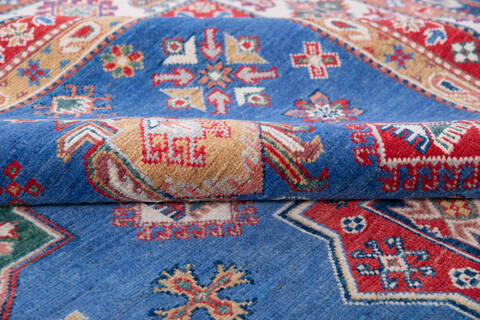 Kazak Blue Hand Knotted 81 X 100 Area Rug 700-146039 Image 5
