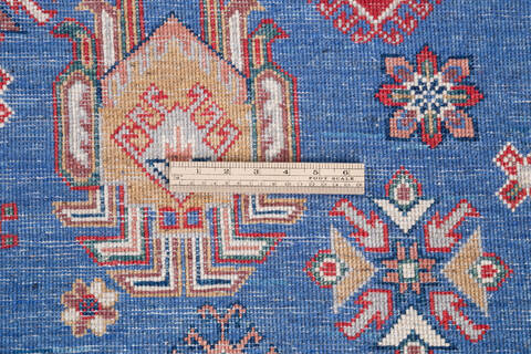 Kazak Blue Hand Knotted 81 X 100 Area Rug 700-146039 Image 6