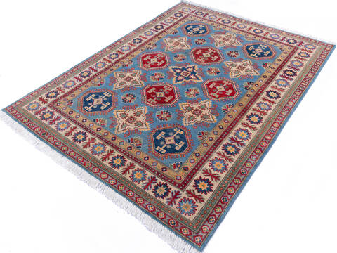 Kazak Blue Hand Knotted 50 X 68 Area Rug 700-146048 Image 2