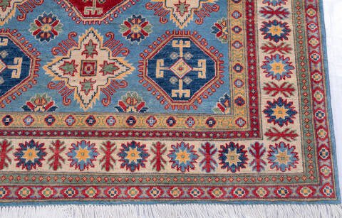 Kazak Blue Hand Knotted 50 X 68 Area Rug 700-146048 Image 4