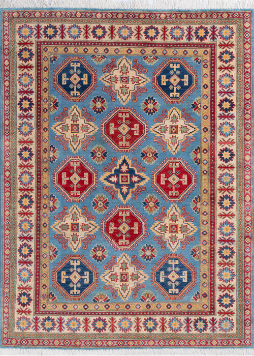 Kazak Blue Hand Knotted 50 X 68 Area Rug 700-146048 Image 0