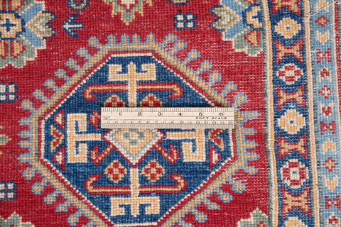 Kazak Red Hand Knotted 52 X 69 Area Rug 700-146049 Image 6