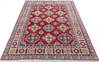 Kazak Red Hand Knotted 52 X 69  Area Rug 700-146049 Thumb 1