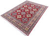 Kazak Red Hand Knotted 52 X 69  Area Rug 700-146049 Thumb 2