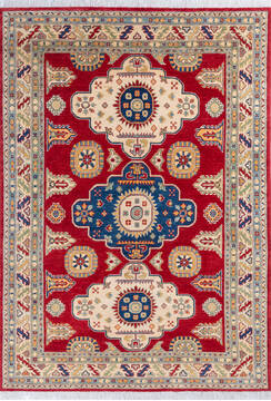 Kazak Red Hand Knotted 5'7" X 8'0"  Area Rug 700-146050