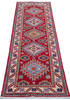 Kazak Red Runner Hand Knotted 26 X 82  Area Rug 700-146052 Thumb 1