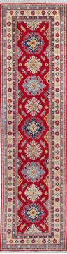 Kazak Red Runner Hand Knotted 2'7" X 9'9"  Area Rug 700-146053