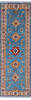 Kazak Blue Runner Hand Knotted 27 X 80  Area Rug 700-146054 Thumb 0