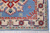 Kazak Blue Runner Hand Knotted 29 X 97 Area Rug 700-146057 Thumb 4