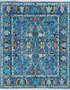 Chobi Blue Hand Knotted 710 X 97  Area Rug 700-146058 Thumb 0