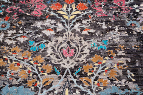Modern Black Hand Knotted 511 X 811 Area Rug 700-146059 Image 3