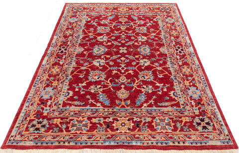 Chobi Red Hand Knotted 410 X 69 Area Rug 700-146060 Image 1